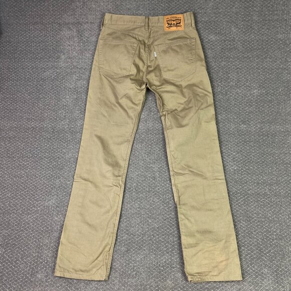 Levi's 505 Straight Jeans Men's 31 x 34 Measures 32 x 33 Brown Tan - Picture 3 of 12